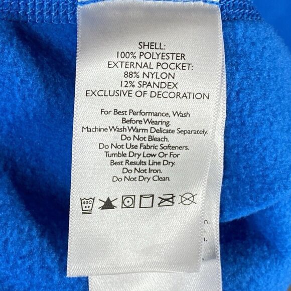 Eddie Bauer First Ascent Sweater Mens Large Blue Pullover 1/4 Zip Fleece Jacket - Picture 9 of 12